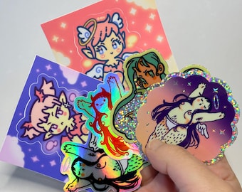 Angel and Demon Girl Sticker Pack