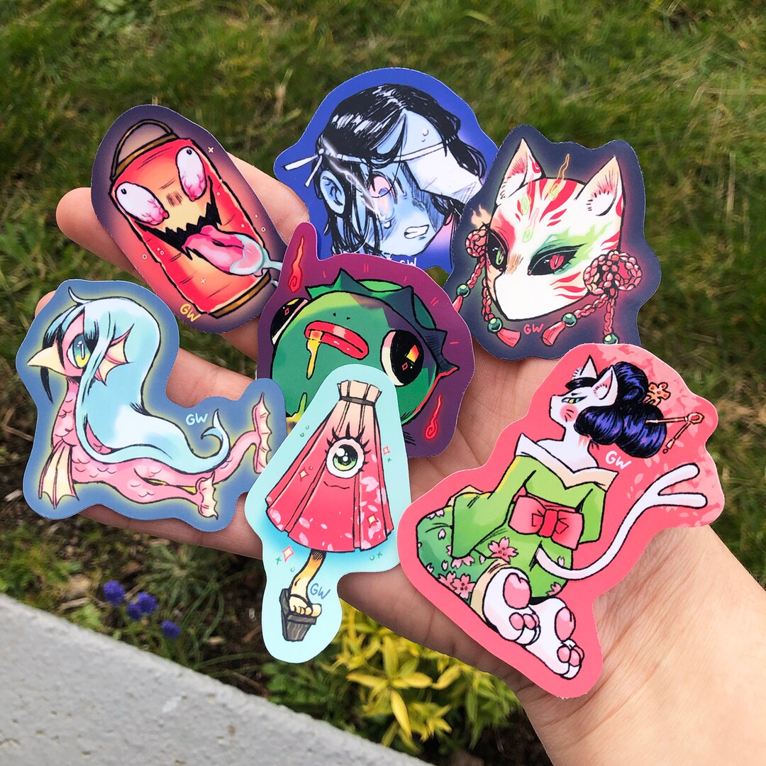 Yokai Sticker Pack Etsy