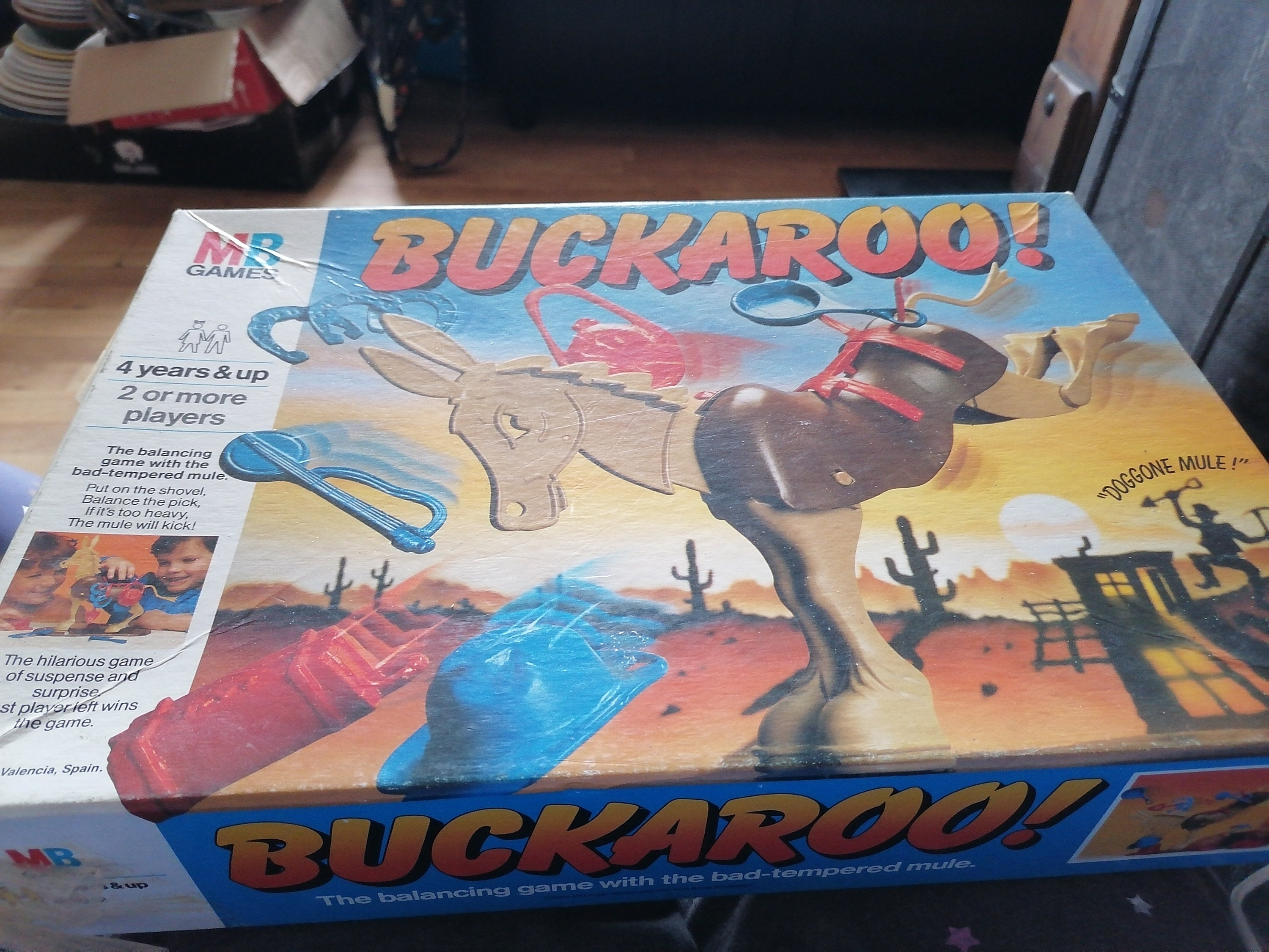 Vintage 1986 Buckaroo Game MB balancing mule Etsy