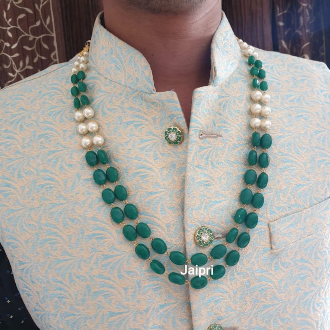 Indian Men Jewelry/ Necklace For Groom/ Sherwani Mala/ Etsy