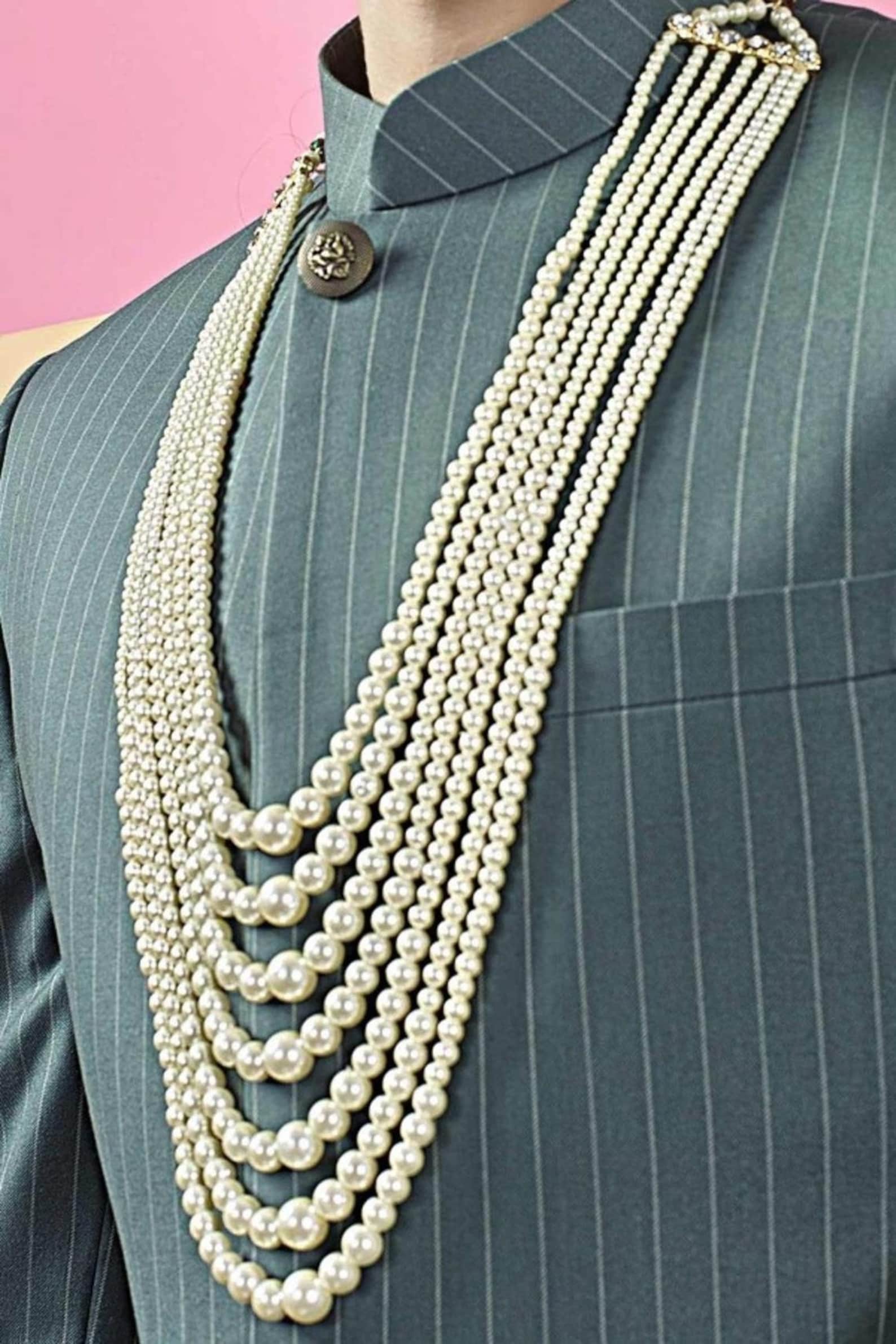 Indian Men Jewelry/ Necklace For Groom/ Sherwani Mala/ Etsy