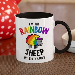 Rainbow Coffee Mug | Gay Pride Gift | Funny LGBTQ Pride Mug | I'm the Rainbow Sheep | Funny Gay Mug | Queer Gift