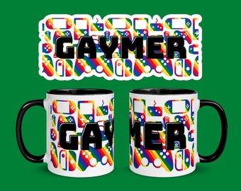 GAYMER Mug | Gamer Gift | Gamer Mug | Gay Gamer | Funny Gay Gift | Video Games | Lesbian Mug | LGBT Gift | Gay Pride | Queer Gift