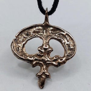 Ancient Viking Amulet Lunula. Pagan Pendant Vikings. 9th-11th A.D. Gift for woman. Viking Artifacts. Medieval Artifacts. Medieval Pendant