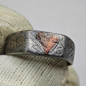 Rare World War I Ring with Date 1912 - 1914 / WWI Wedding Ring / WWI / Medieval Ring / Old Ring / Size 20mm (US 10)
