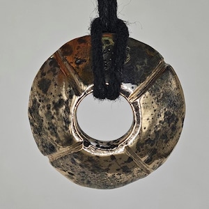 Ancient Celtic Bronze Amulet Pendant / Proto Money / Solar Amulet / Taranis Protection Pendant / Celtic Amulet / Celtic Artifacts