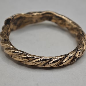 Bronze antique viking ring with snakes from the 9th-12th centuries. \ Norwegian ring \ Scandinavian artifacts size 21mm ( US 11.5 )