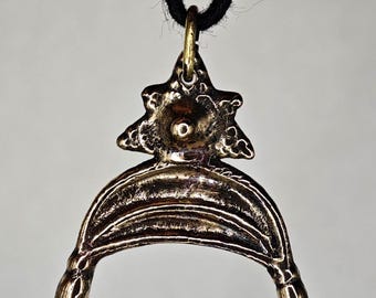 Ancient Viking Amulet Lunula. Pagan Pendant Vikings. 9th-11th A.D. Gift for woman. Medieval Artifacts. Viking Artifacts