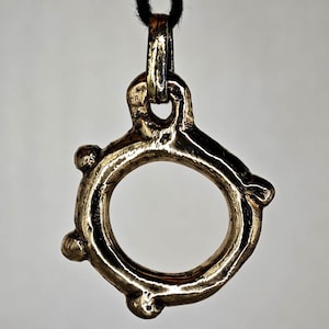 Ancient Spiked Celtic Amulet / Ancient Celtic Bronze Amulet Wheel Pendant / Solar Amulet / Taranis Protection Pendant