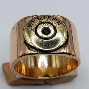 World War I cartridge case ring / Western / World War I / War relic / Antique ring / Handmade ring / Size 21mm (US 11.5)