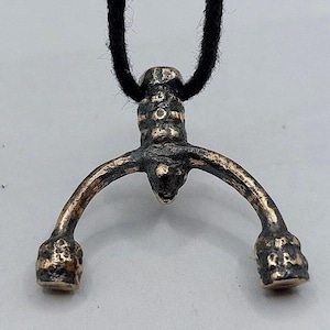 Ancient Viking Amulet Lunula. Pagan Pendant Vikings. 9th-11th A.D. Gift for woman