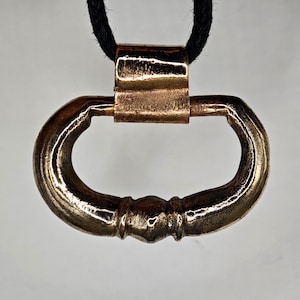 Roman Bronze Amulet Pendant / Ancient Roman Empire Belt Buckle / Medieval Artifacts