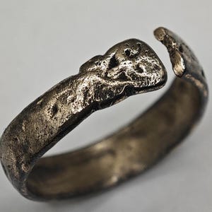 Oude middeleeuwse Vikingring / Vikingring bruiloft / oude ring / Viking-sieraden / Vikingartefact / maat 20,5 mm (VS 11)