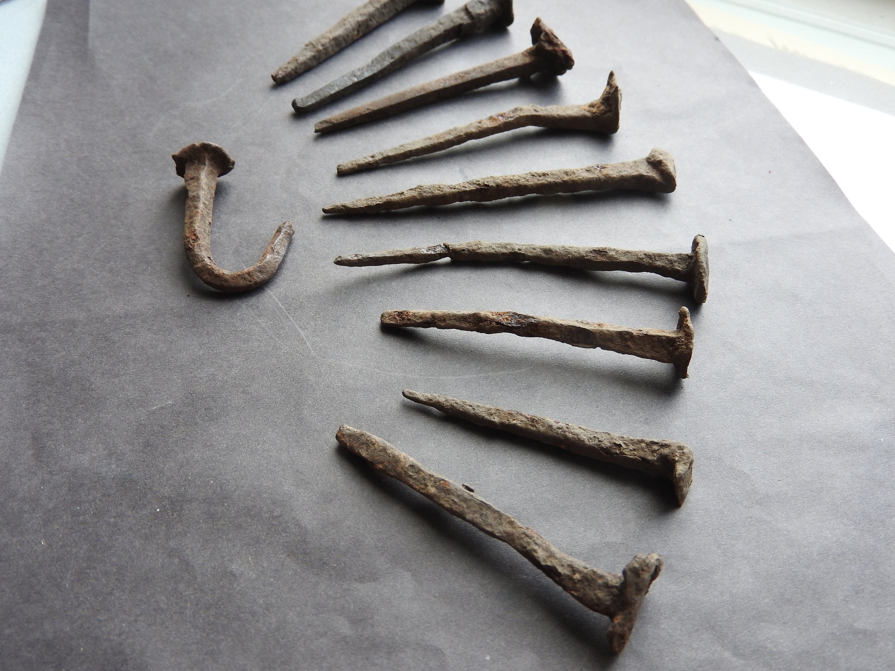 Ancient medieval Viking nails Dracar. Viking nails. Ancient Etsy