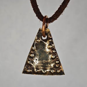 Trapezoidal Celtic Amulet / Ancient Celtic Solar Amulet Pendant / Celtic Amulet / Celtic Artifacts / Celtic Pendant