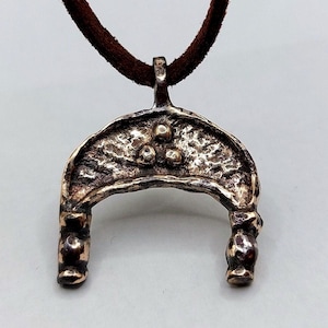 Ancient Viking Amulet Lunula. Pagan Pendant Vikings. 9th-11th A.D. Gift for woman. Medieval Artifacts. Viking Artifacts