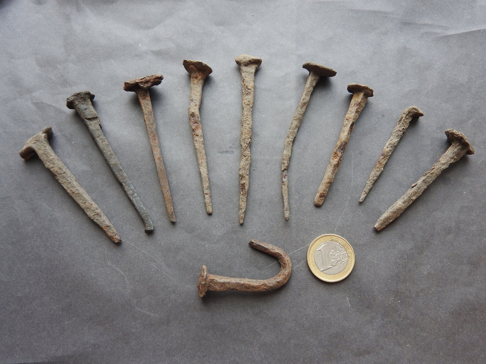 Ancient medieval Viking nails Dracar. Viking nails. Ancient Etsy