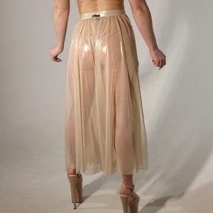 Gold Sweatshirt skirt pants, Wide sparkle leg pants, Wide sweatshirt pants, Culottes for women, Gold shine culottes, culottes pole wear