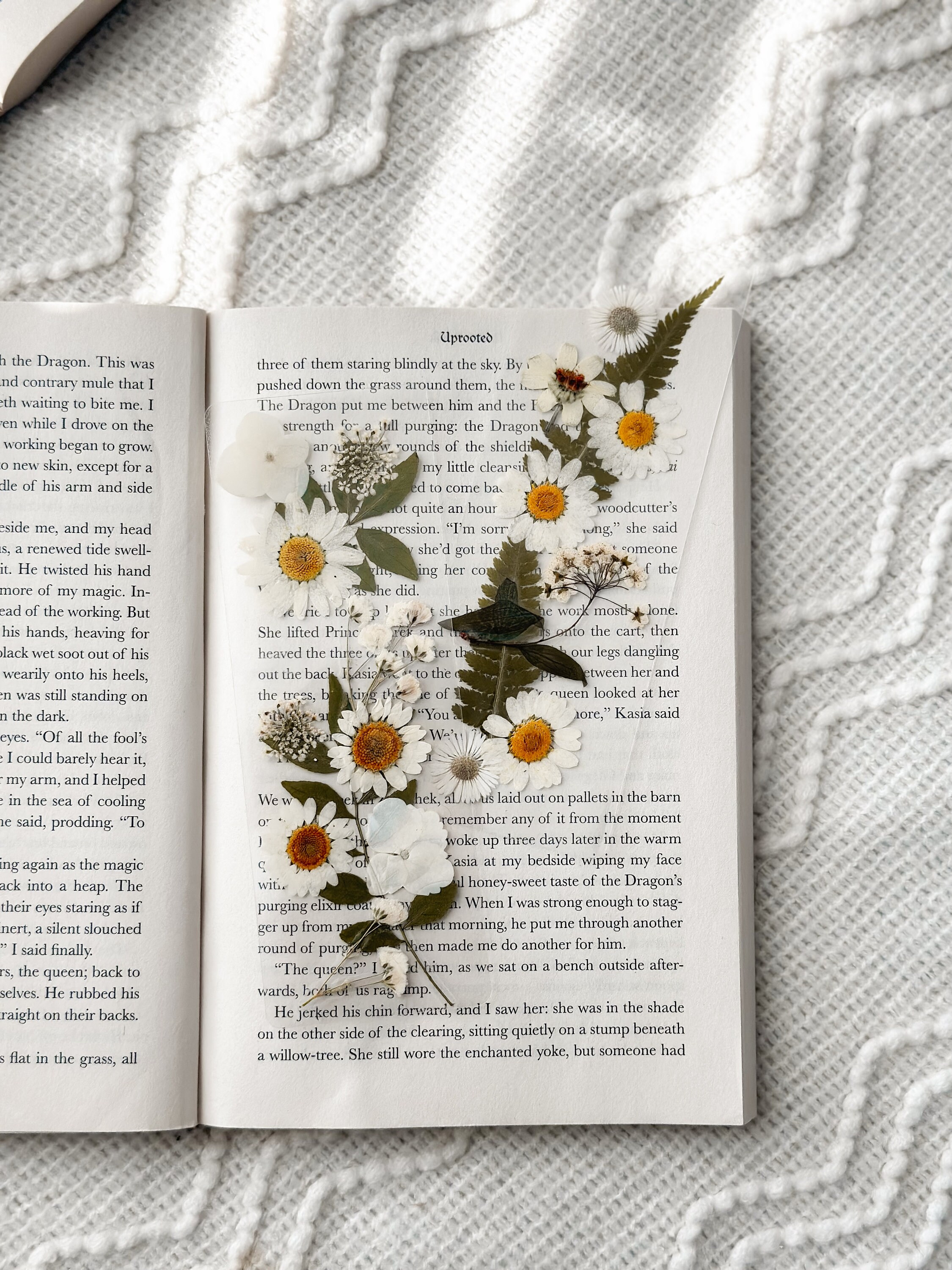 Beautiful DRIED FLOWER PAPER Bookmarks-handpressed 100% Recycled