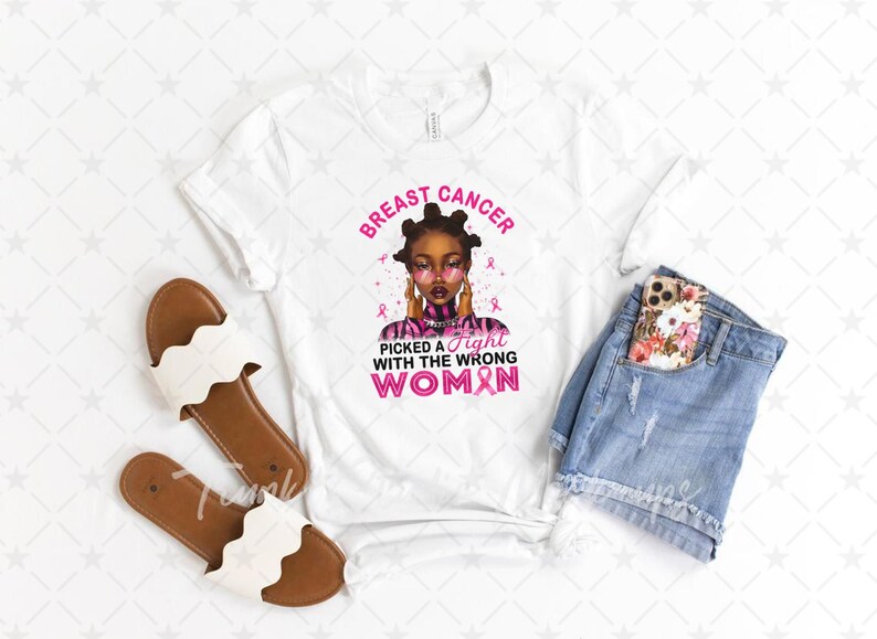 Digital Prints Digital Download Black Women Breast Cancer Awareness Png Instand Download Digital Printable Png Design