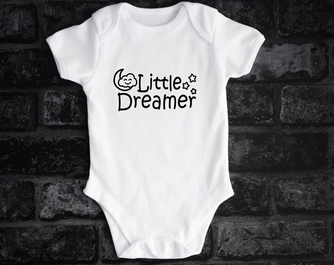 Little Dreamer Baby Bodysuit | Unisex Romper | Birth Announcement | Pregnancy Announcement | Baby Shower gifts | Boy or Girl