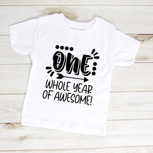 1 year old birthday shirt-adult archive