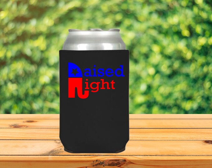 Raised Right Can cooler, Republican Gifts, Funny Anti Biden can coolers, Can Holder, FJB, Biden Sucks, MAGA Let's Go Brandon, 4th of july