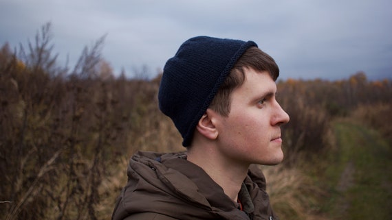 Fisherman Beanie Hat 100% Merino Wool 