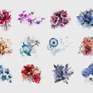 Procreate Flower Stamp Dual Brushes, Floral, Leaf, Botanical Stamps - Etsy
