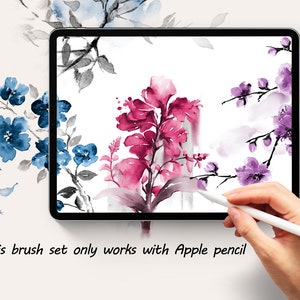 Procreate Flower Stamp Dual Brushes, Floral, Leaf, Botanical Stamps - Etsy