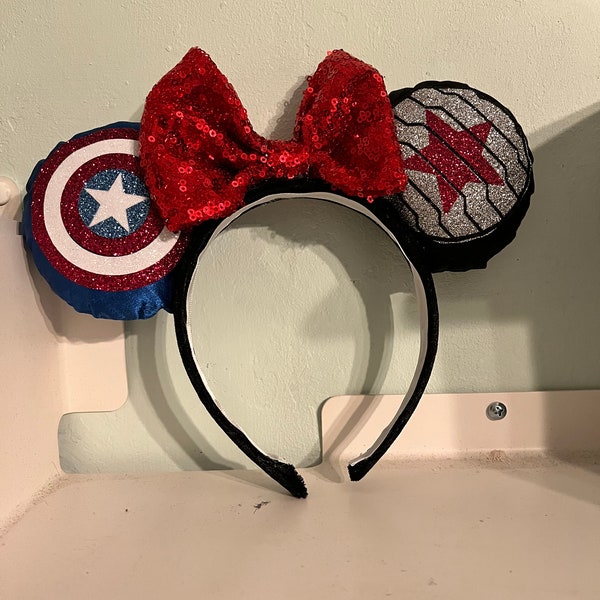 Cap and Bucky Mickey Ears