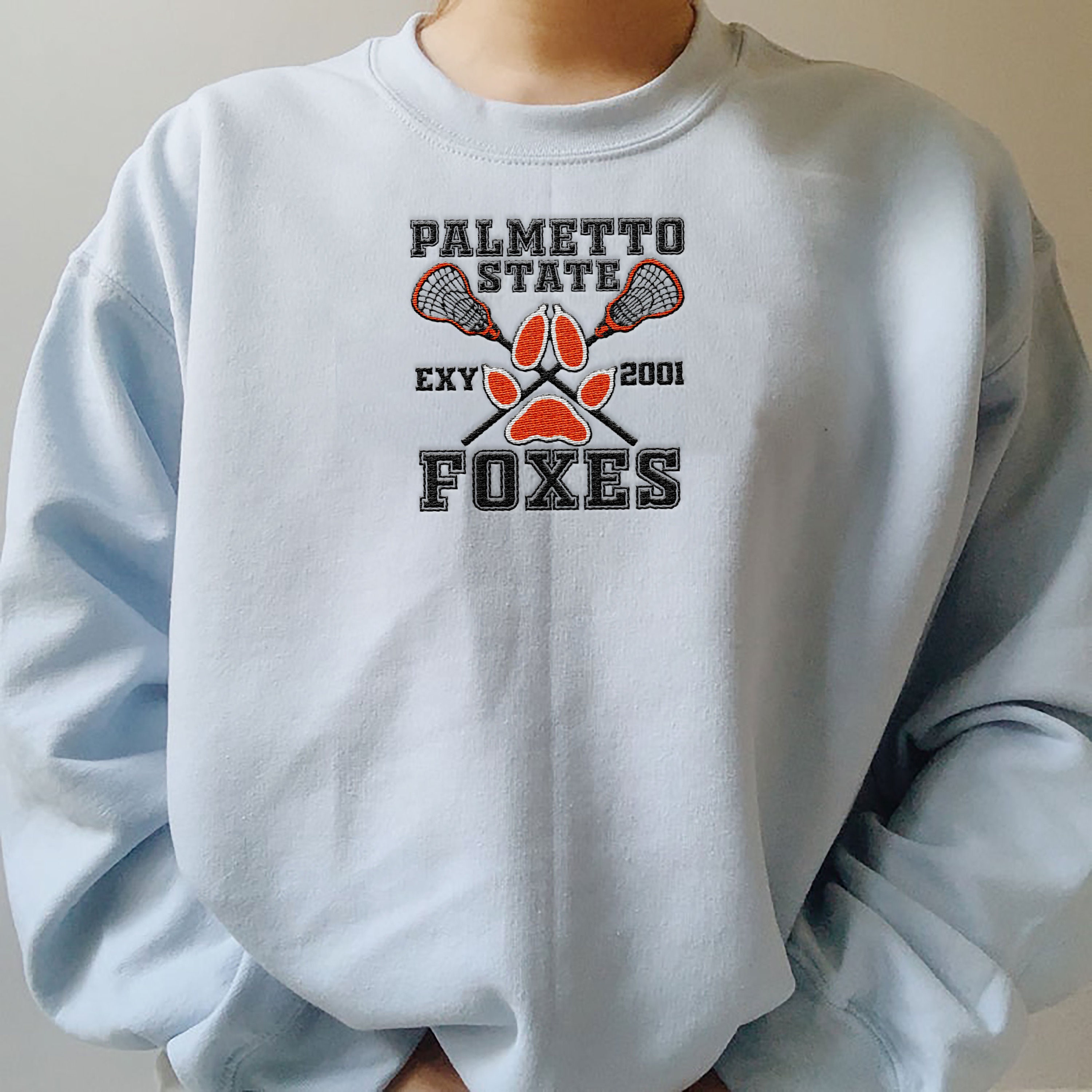 Palmetto State Embroidered Sweatshirt Palmetto State Exy Etsy