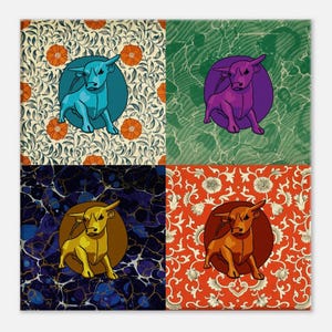 Birmingham Bulls - Canvas 30x30 cm image 5