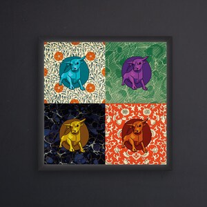 Birmingham Bulls - Canvas 30x30 cm image 2