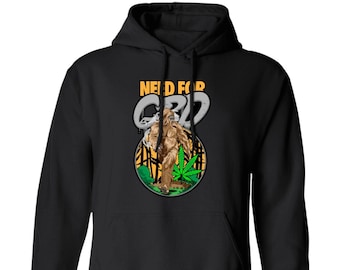 Need For CBD Sasquatch, Bigfoot Hoodie, Bigfoot Sweatshirt, Sasquatch Hoodie, Bigfoot Clothing, Bigfoot Apparel, Squatchy Clothes