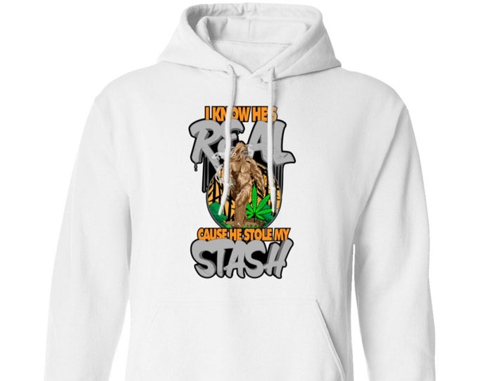 Stole My Stash Sasquatch, Bigfoot Hoodie, Bigfoot Sweatshirt, Sasquatch Hoodie, Bigfoot Clothing, Bigfoot Apparel, Squatchy Clothes