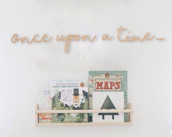 Once Upon A Time Wood Cutout: Nursery Wall Decor