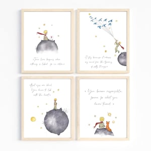 The Little Prince Printable, The Little Prince Wall Art, The Little Prince Quote, The Little Prince Decor, Nursery Quote Wall Art