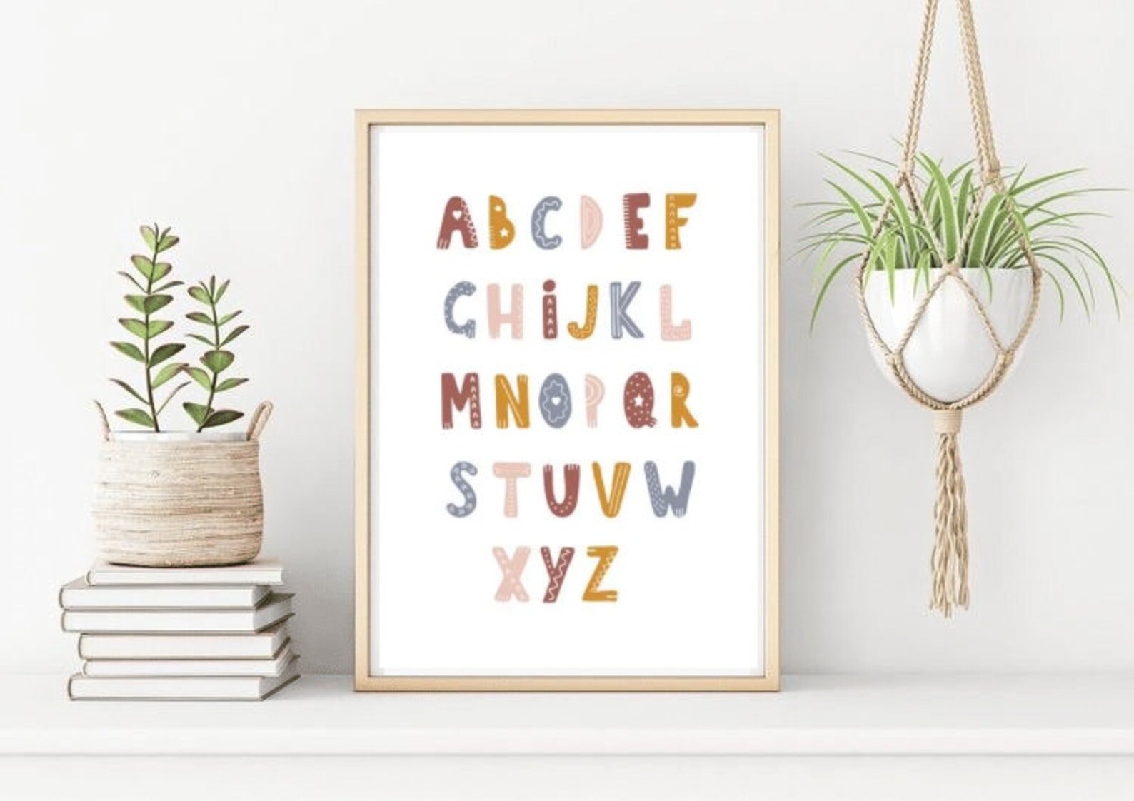 Set of 6 Educational Wall Art Playroom Signs Printable - Etsy