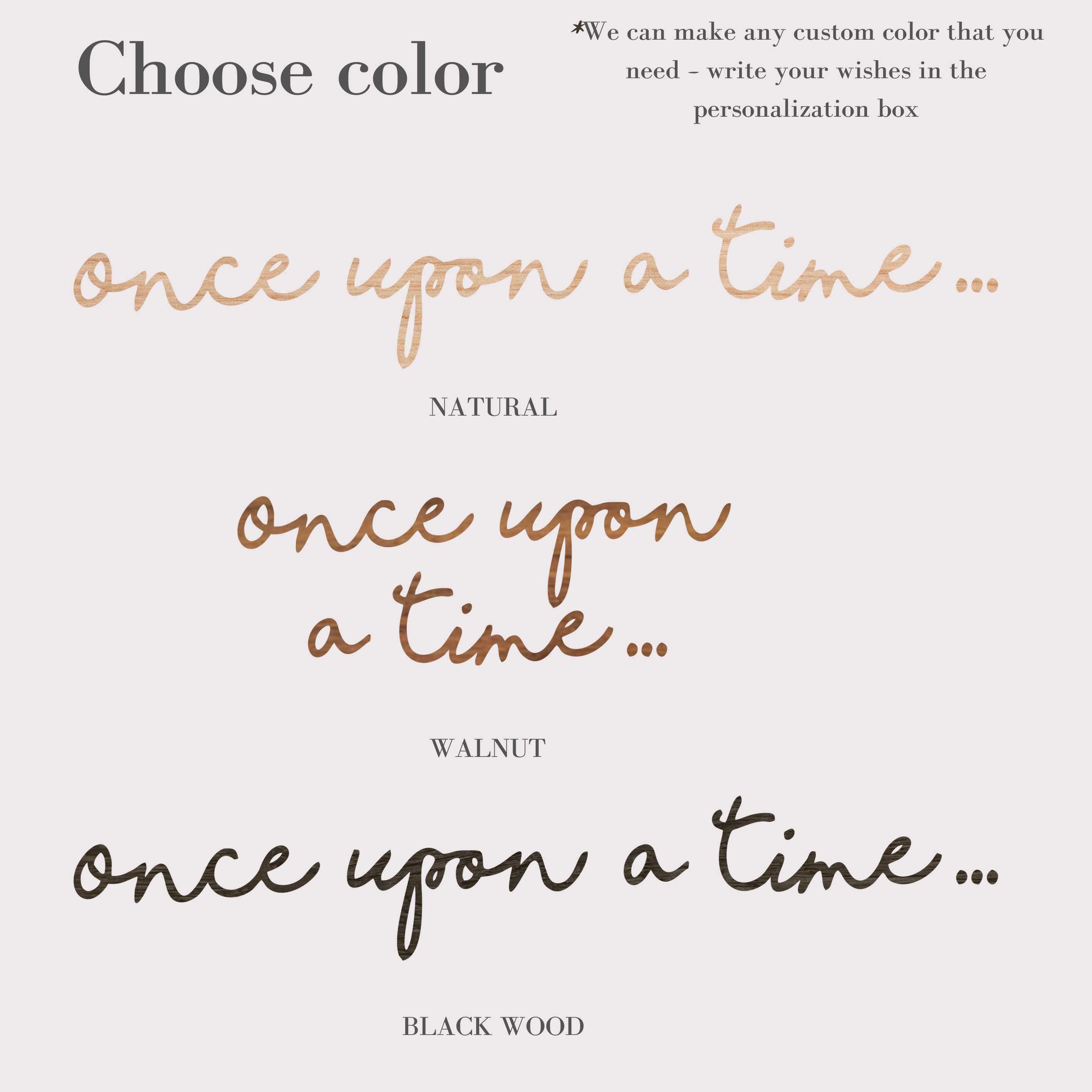 Wood Art for Nursery, Once Upon A Time Sign, Nursery Bookshelf Decor