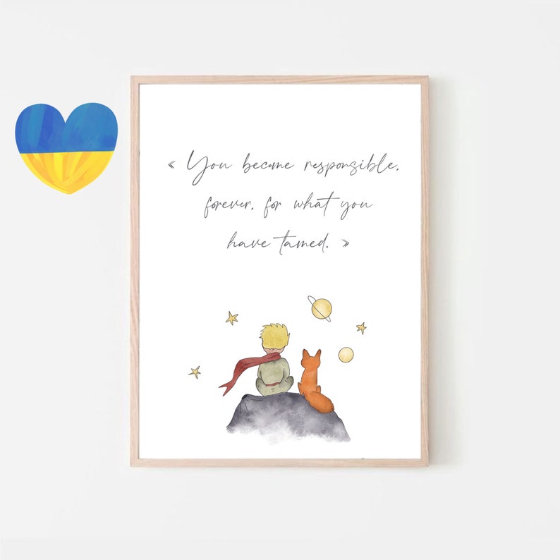 The Little Prince Printable the Little Prince Wall Art the - Etsy
