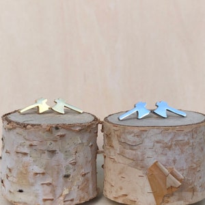 Axe Earrings Hypoallergenic Axe Studs mini Hatchet earrings