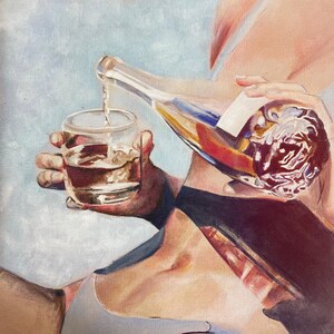 Luxe Poolside Painting Print