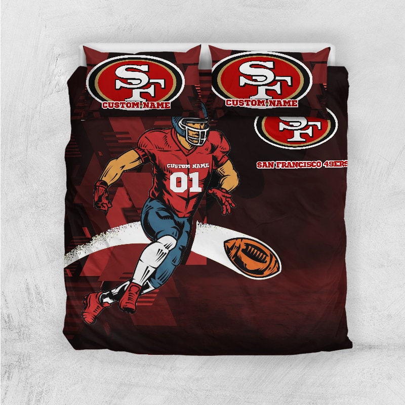 Passen Sie San Francisco 49ers Bettwäsche Set NFL Stil Rugby | Etsy