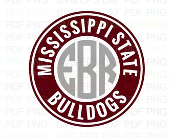 Mississippi State Bulldogs Svg Etsy