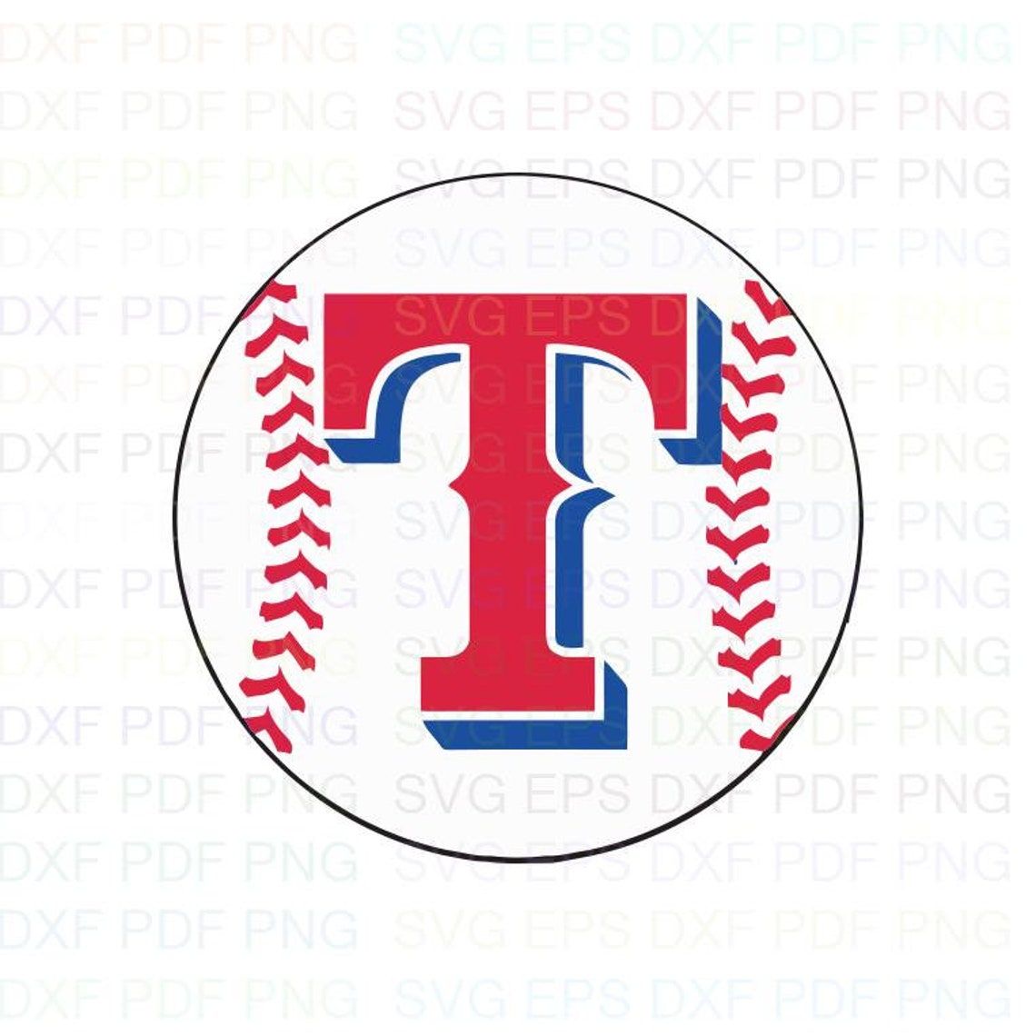Texas Rangers Mlb 4 Svg Dxf Eps Pdf Png Cricut Cutting file Etsy