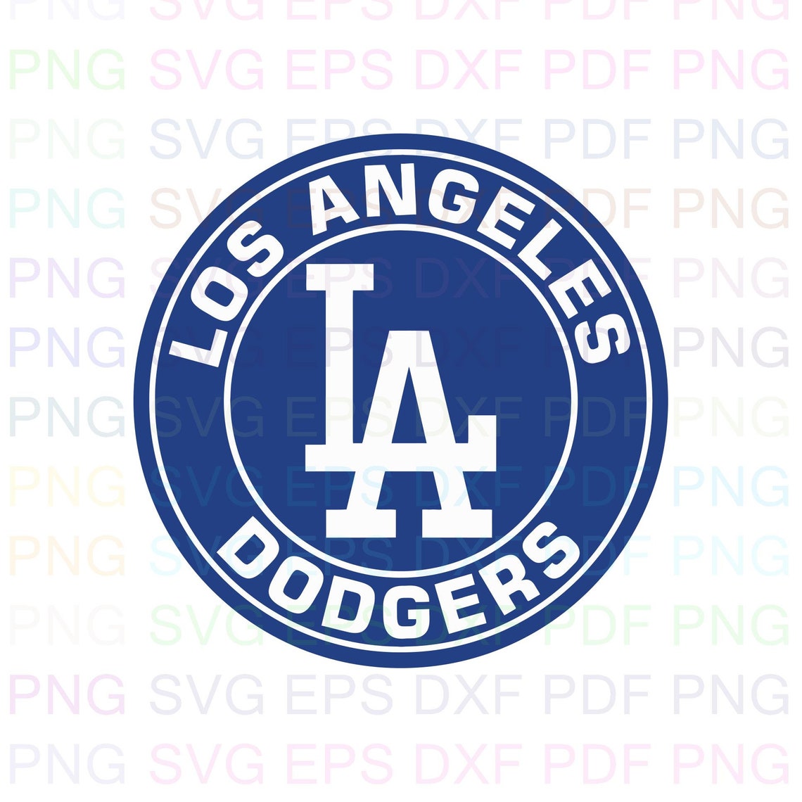 Los Angeles Dodgers Mlb 6 Svg Dxf Eps Pdf Png Cricut Cutting | Etsy