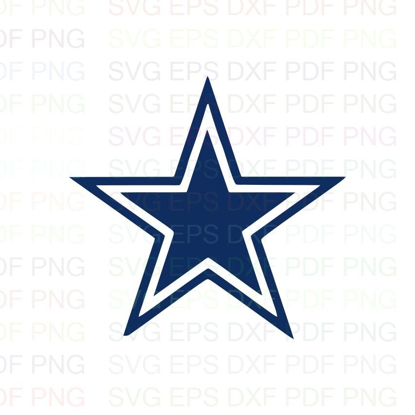 Dallas Cowboys Nfl 1 Svg Dxf Eps Pdf Png Cricut Cutting | Etsy