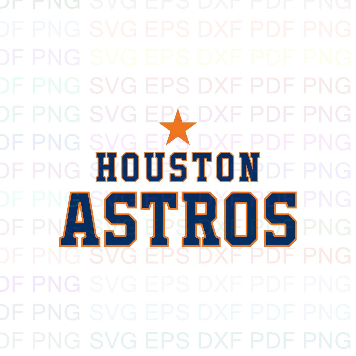 Houston Astros Mlb 7 Svg Dxf Eps Pdf Png, Cricut, Cutting file, Vecto…