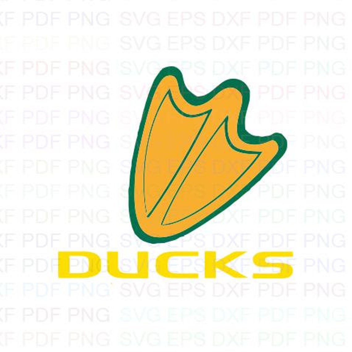 Oregon Ducks Ncaa Football 8 Svg Dxf Eps Pdf Png Cricut Etsy